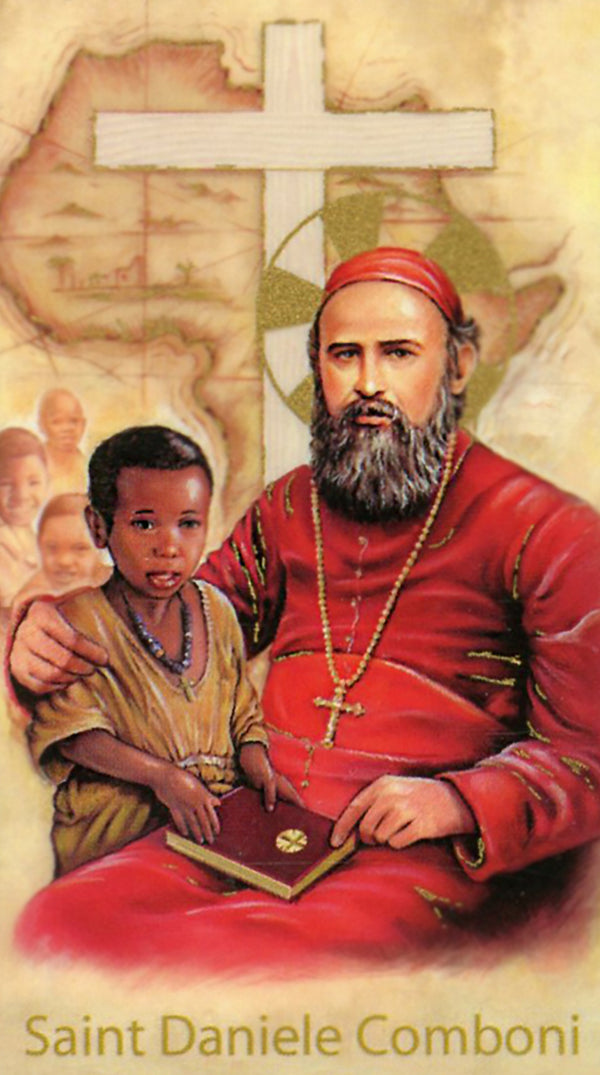 Novena to St. Daniel Comboni A - LAMINATED HOLY CARDS- QUANTITY 25 PRA ...