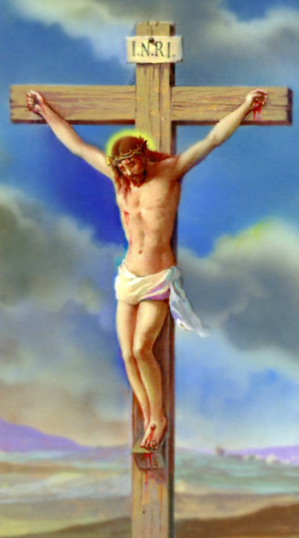 Prayer Before a Crucifix A - LAMINATED HOLY CARDS- QUANTITY 25 PRAYER CARDS