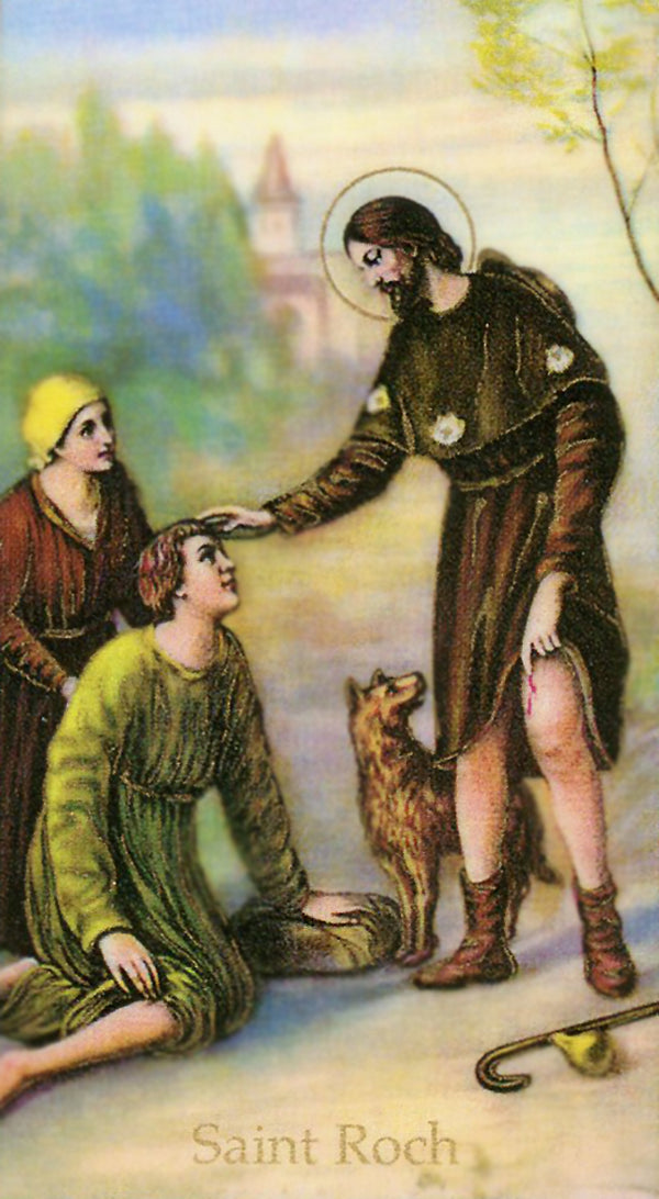 Prayer to St. Roch A - LAMINATED HOLY CARDS- QUANTITY 25 PRAYER CARDS ...