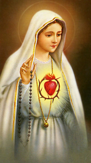 Prayer to the Immaculate Heart of Mary A - LAMINATED HOLY CARDS- QUANTITY 25 PRAYER CARDS