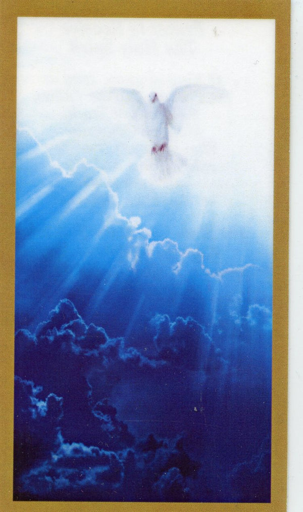 Prayer to Receive the Holy Spirit U - LAMINATED HOLY CARDS- QUANTITY 25 PRAYER CARDS