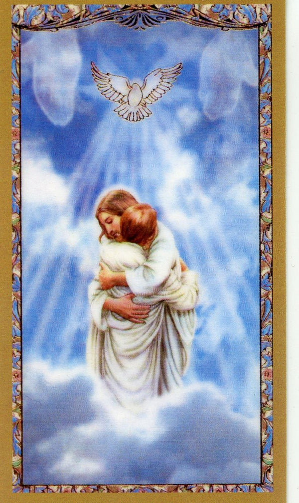 Safely Home U - LAMINATED HOLY CARDS- QUANTITY 25 PRAYER CARDS