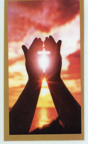 Prayer for Eczema U - LAMINATED HOLY CARDS- QUANTITY 25 PRAYER CARDS
