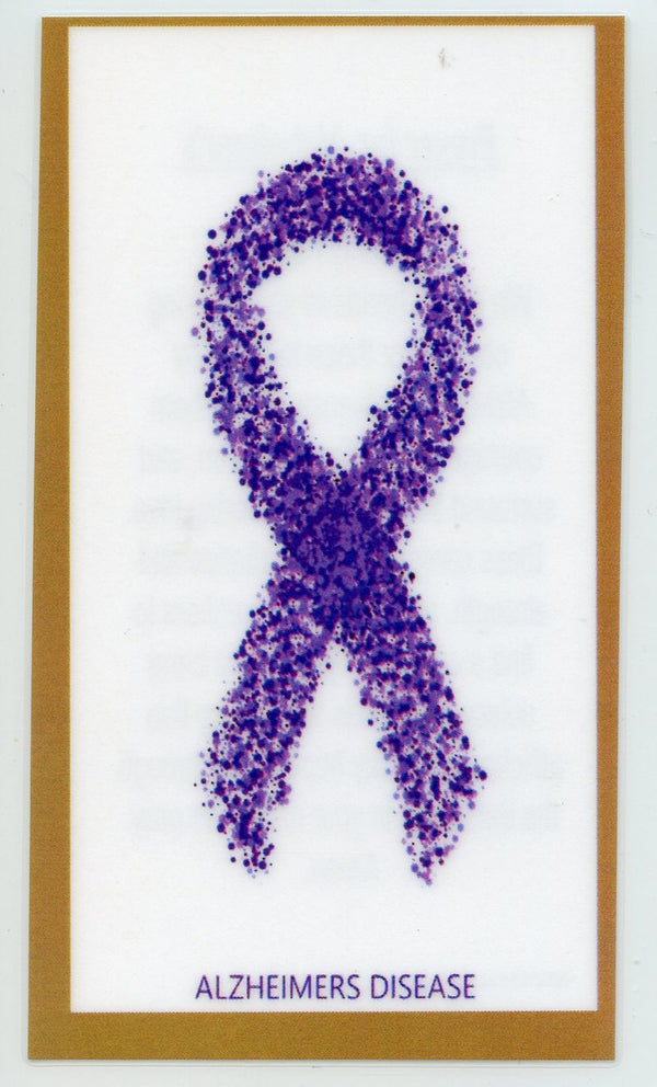 Prayer for Alzheimer's U - LAMINATED HOLY CARDS- QUANTITY 25 PRAYER CARDS