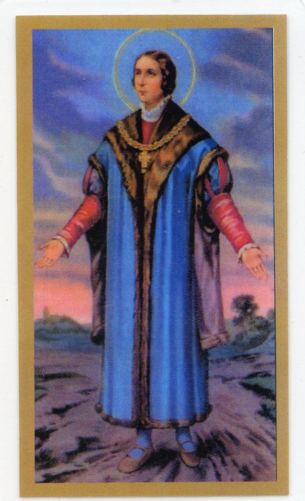 Prayer to St. Thomas More U - LAMINATED HOLY CARDS- QUANTITY 25 PRAYER CARDS