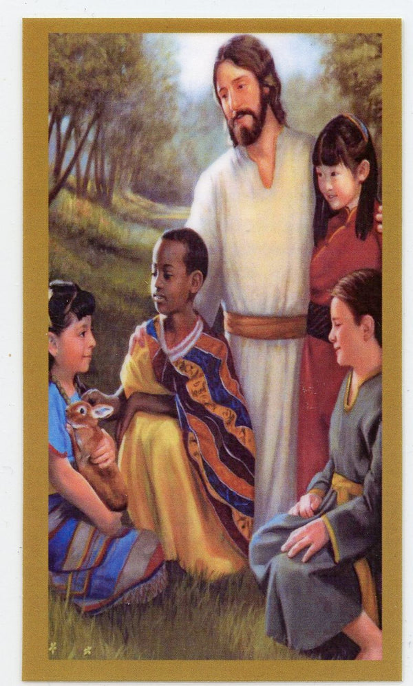 A Prayer for Children 3 U - LAMINATED HOLY CARDS- QUANTITY 25 PRAYER CARDS