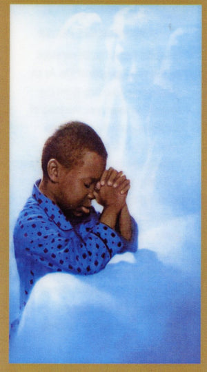 A Young Man's Prayer U - LAMINATED HOLY CARDS- QUANTITY 25 PRAYER CARDS