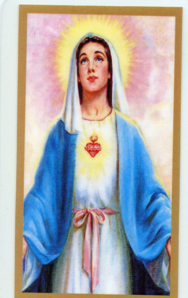 A Prayer for Jessica U - LAMINATED HOLY CARDS- QUANTITY 25 PRAYER CARDS