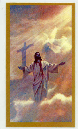 Breathe In Me Funeral Memorial Laminated Prayer Cards - Pack of 60