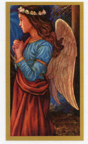 Guardian Angel Funeral Memorial Laminated Prayer Cards - Pack of 60