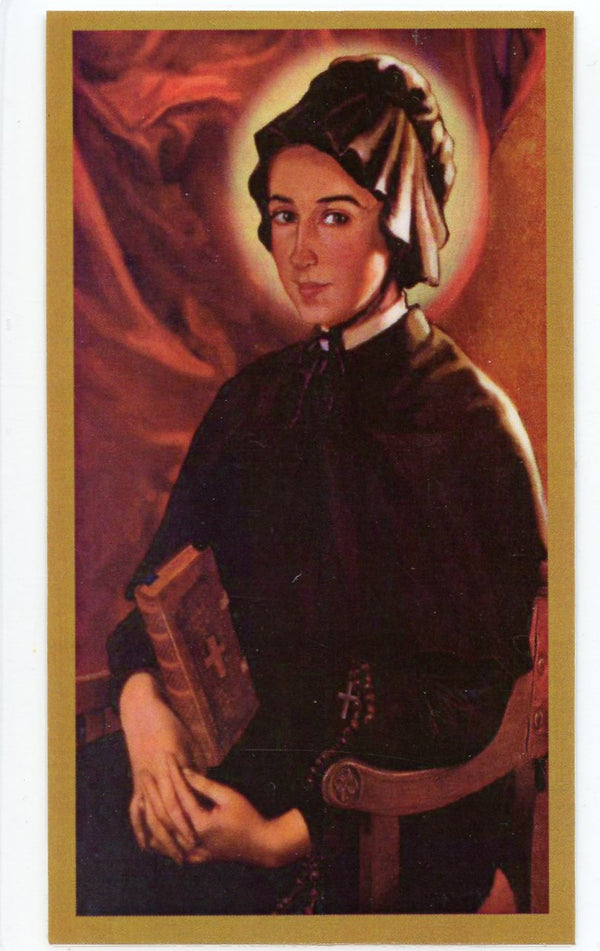 Prayer to St. Elizabeth Ann Seton for Converts U - LAMINATED HOLY CARDS- QUANTITY 25 PRAYER CARDS