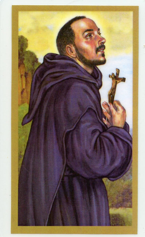 Prayer to St. John of God for Printers & Publishers U - LAMINATED HOLY CARDS- QUANTITY 25 PRAYER CARDS