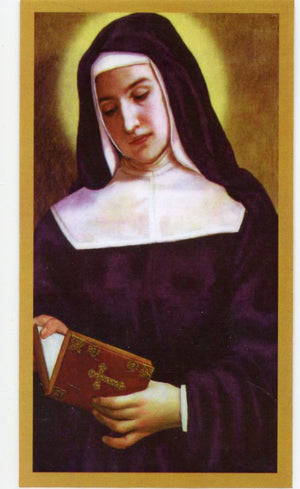 Prayer to St. Louise for Nurses and Social Workers U - LAMINATED HOLY CARDS- QUANTITY 25 PRAYER CARDS