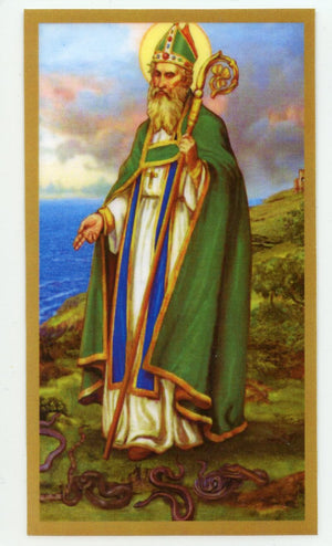 Prayer to St. Patrick for Ireland and Engineers U - LAMINATED HOLY CARDS- QUANTITY 25 PRAYER CARDS