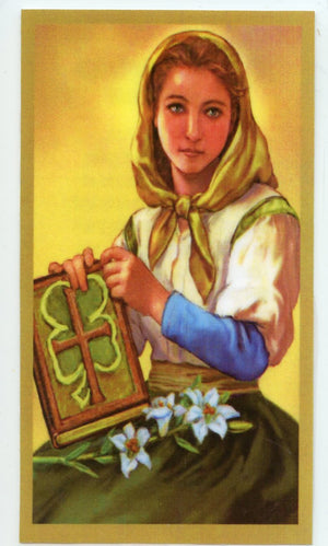 Prayer to St. Dymphna for Counselors U - LAMINATED HOLY CARDS- QUANTITY 25 PRAYER CARDS