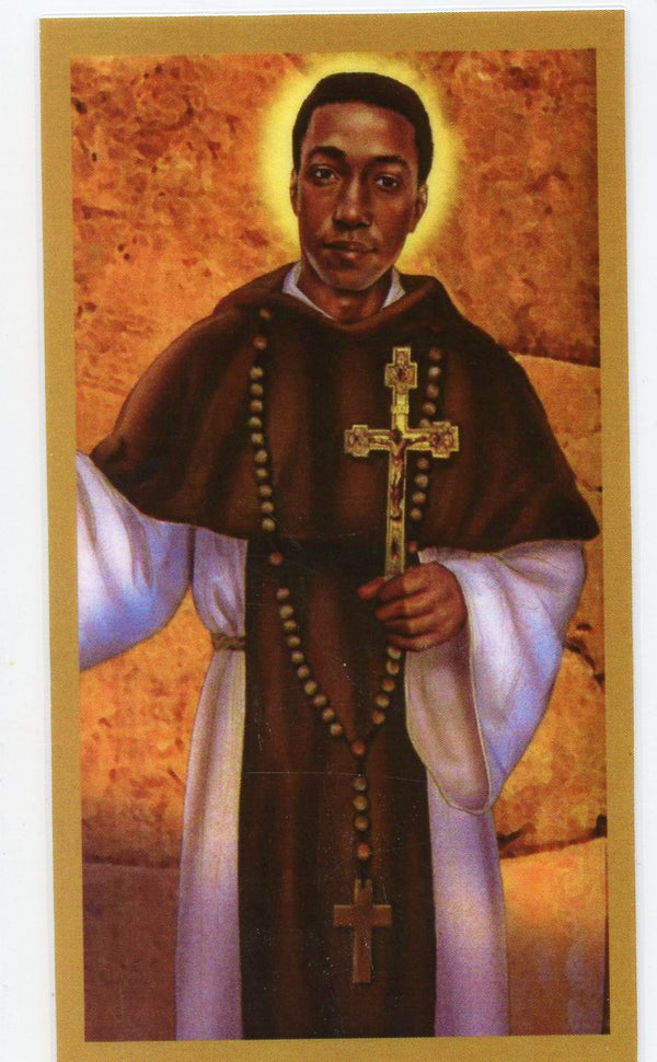 Prayer to Saint Martin de Porres for Hairdressers U - LAMINATED HOLY CARDS- QUANTITY 25 PRAYER CARDS