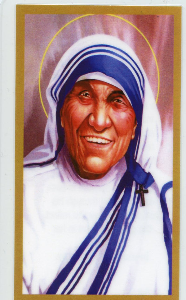 A Prayer for Teresa U - LAMINATED HOLY CARDS- QUANTITY 25 PRAYER CARDS