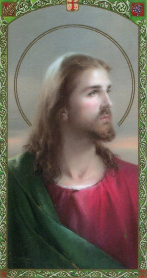 A Savior Meditation N - LAMINATED HOLY CARDS- QUANTITY 25 PRAYER CARDS