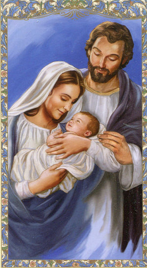 A Child Is Born N - LAMINATED HOLY CARDS- QUANTITY 25 PRAYER CARDS