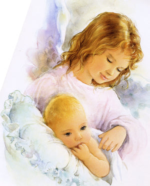 ANGEL WITH CHILD - CATHOLIC PRINTS PICTURES