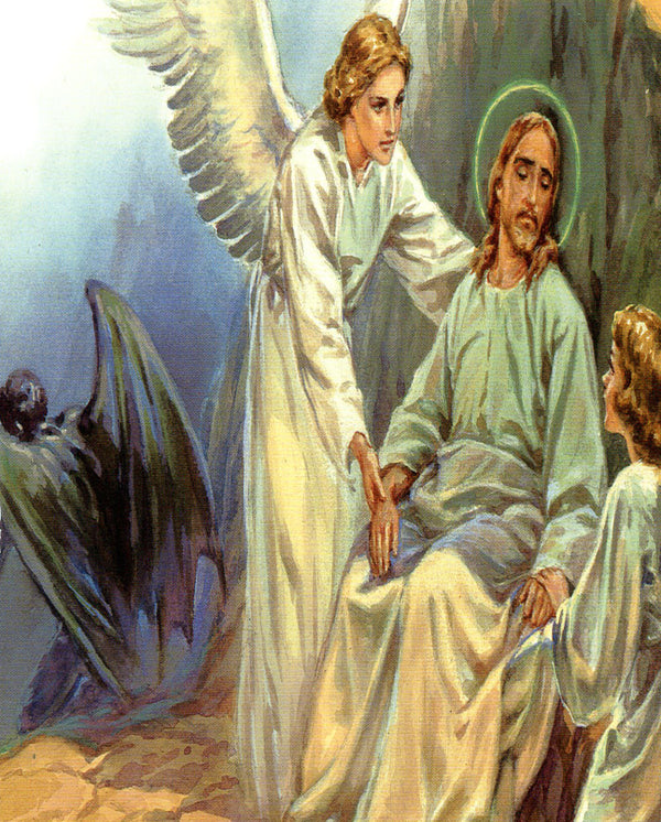 Angel serve Jesus N - CATHOLIC PRINTS PICTURES