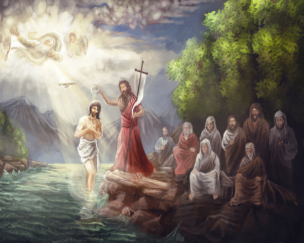 BAPTISM OF CHRIST SH2 - CATHOLIC PRINTS PICTURES