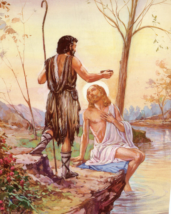 BAPTISM OF JESUS P - CATHOLIC PRINTS PICTURES