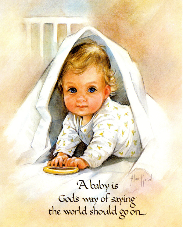 BABY IN BLANKET - CATHOLIC PRINTS PICTURES