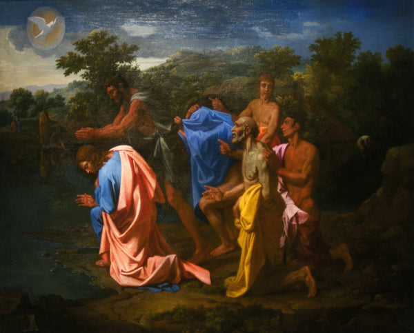 BAPTISM IN THE JORDAN - CATHOLIC PRINTS PICTURES