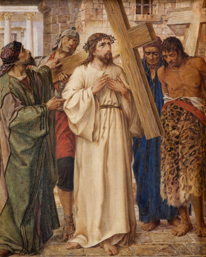 CARRYING THE CROSS SH - CATHOLIC PRINTS PICTURES