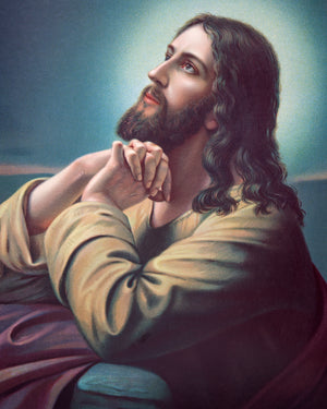 CHRIST PRAYING SH - CATHOLIC PRINTS PICTURES