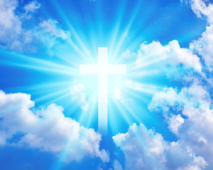 CROSS IN THE SKY SH - CATHOLIC PRINTS PICTURES