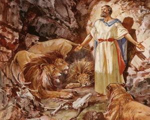 DANIEL IN LION'S DEN P - CATHOLIC PRINTS PICTURES