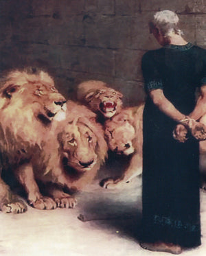 Daniel & the Lions Den C - CATHOLIC PRINTS PICTURES