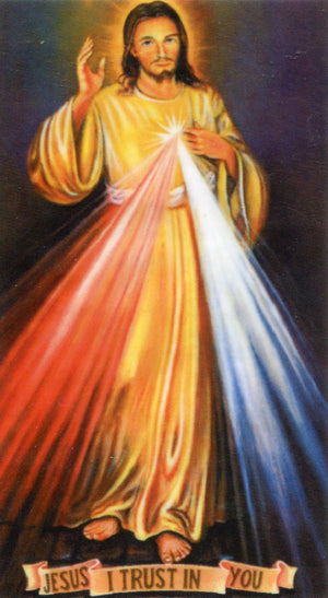 El Chaplet de la Divina Misericordia N - LAMINATED HOLY CARDS- QUANTITY 25 PRAYER CARDS
