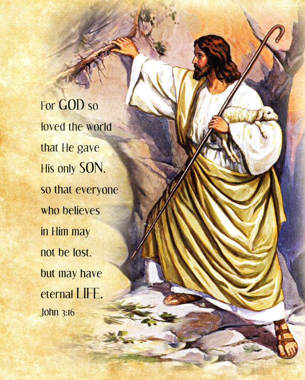 For God So Loved the World T - CATHOLIC PRINTS PICTURES