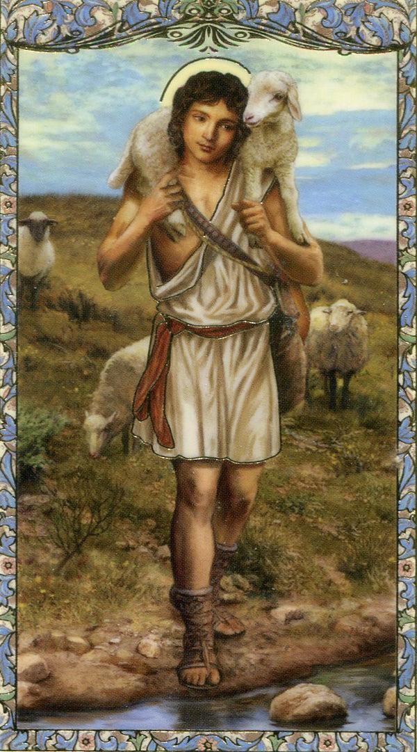 Good Shepherd Prayer N - LAMINATED HOLY CARDS- QUANTITY 25 PRAYER CARDS