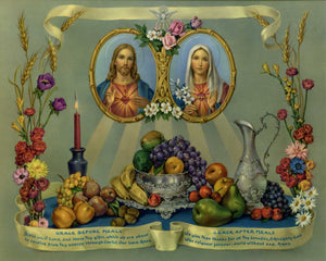 GRACE BEFORE AND AFTER MEALS - CATHOLIC PRINTS PICTURES