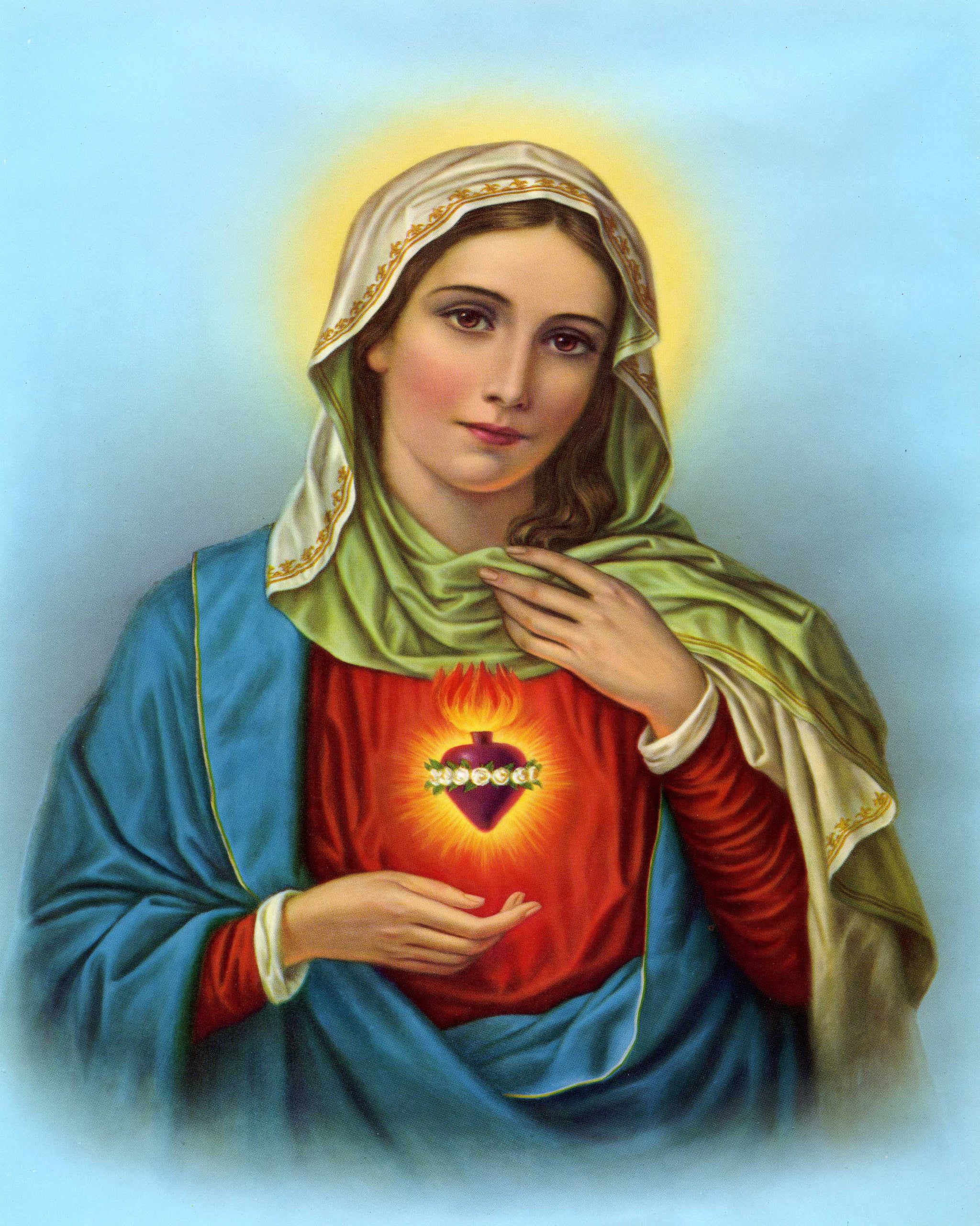 IMMACULATE HEART OF MARY - CATHOLIC PRINTS PICTURES - Catholic Pictures