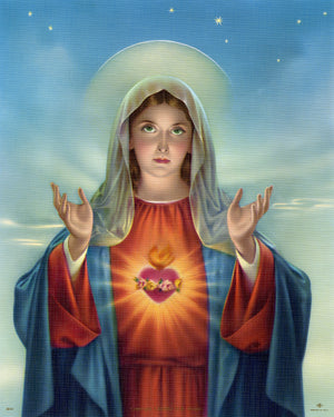 IMMACULATE HEART OF MARY - CATHOLIC PRINTS PICTURES