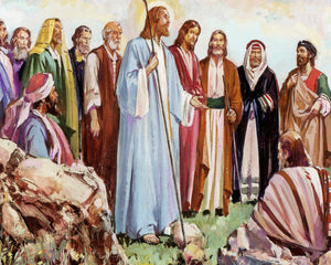 JESUS AND APOSTLES 4 P - CATHOLIC PRINTS PICTURES