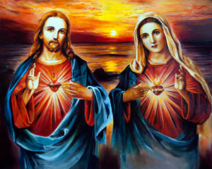 JESUS AND MARY SH1 - CATHOLIC PRINTS PICTURES