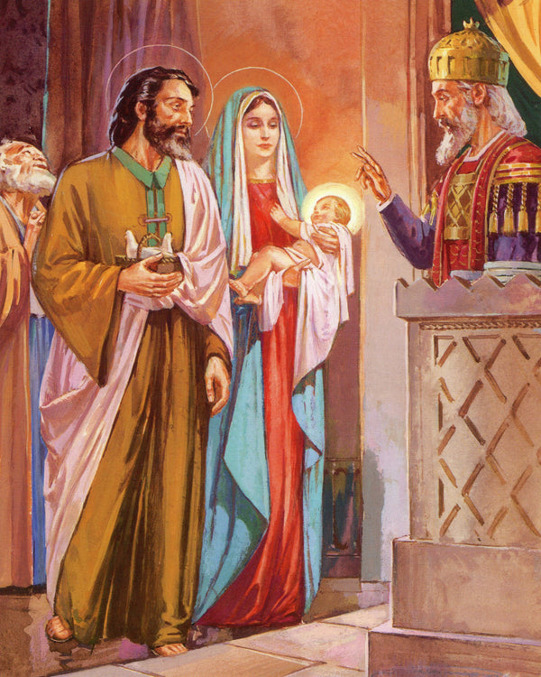 JESUS BROUGHT TO TEMPLE P - CATHOLIC PRINTS PICTURES