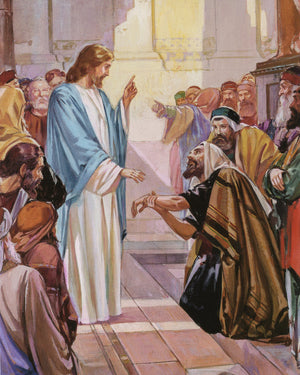 JESUS CURES MAN 4 P - CATHOLIC PRINTS PICTURES