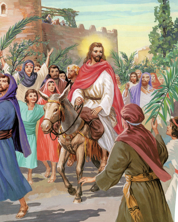 JESUS ENTERS JERUSALEM P - CATHOLIC PRINTS PICTURES