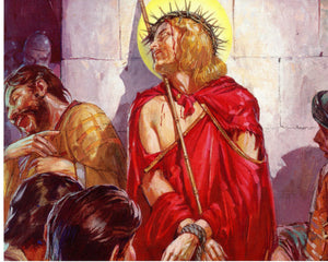 JESUS IS SCOURGED P - CATHOLIC PRINTS PICTURES