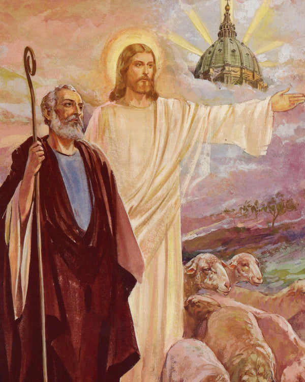 JESUS MAKES PETER POPE P - CATHOLIC PRINTS PICTURES