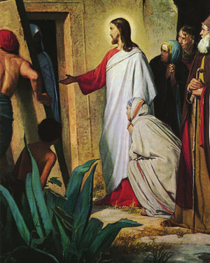 JESUS RAISES LAZARUS P - CATHOLIC PRINTS PICTURES