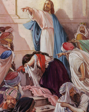 JESUS STOPS STONING P - CATHOLIC PRINTS PICTURES