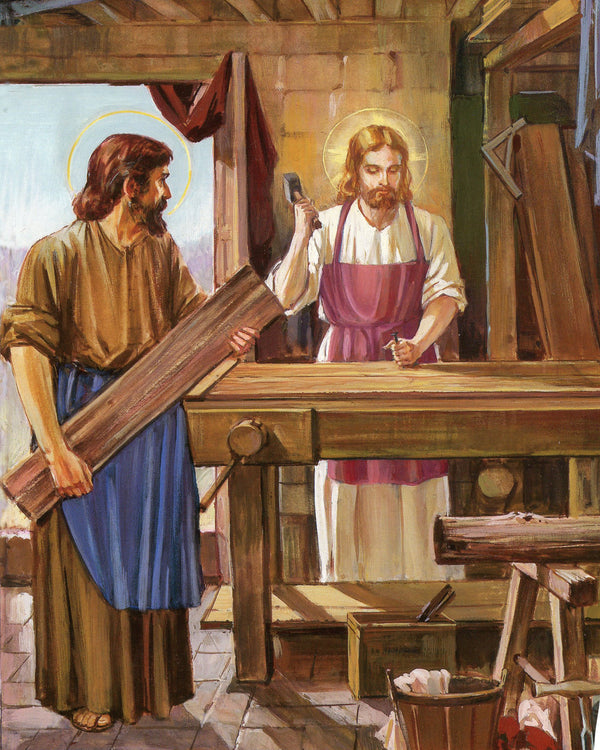 JESUS THE CARPENTER P - CATHOLIC PRINTS PICTURES